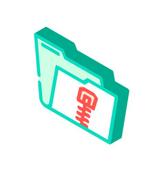 Archive Folder Isometric Icon