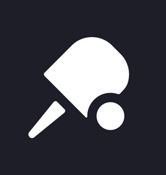 Ping Pong Dark Mode Glyph Ui Icon