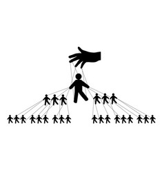 Pyramidal Management People Silhouette