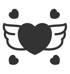 Heart With Angel Wings 1