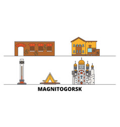 Russia Magnitogorsk Flat Landmarks