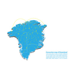 Modern Of Greenland Map Connections Network