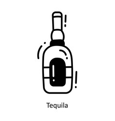 Tequila Doodle Semi Solid Icon Design