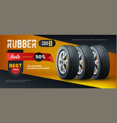 Tire Car Banner Tyre Change Automotive Repair