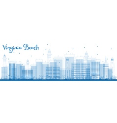 Outline Virginia Beach Skyline