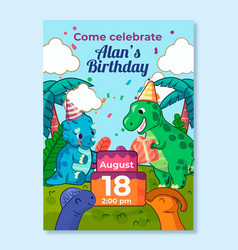 Dinosaur Birthday Invitation