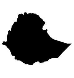 Ethiopia Silhouette Map