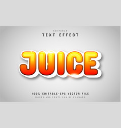 Juice Text Effect With Orange Gradient