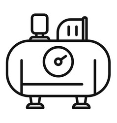 Pneumatic Compressor Icon Outline Pressure