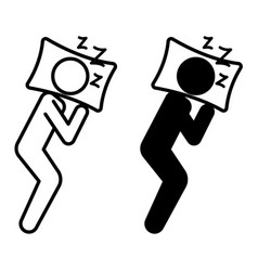 Good Sleep Icons Black And White Icons Of A