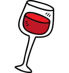 Hand Drawn Wine Glass