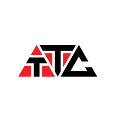 Ttc Triangle Letter Logo Design With Triangle