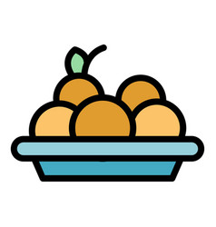 Lunch Food Icon Flat