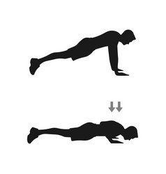 Push Up Workout Training Exercise Steps