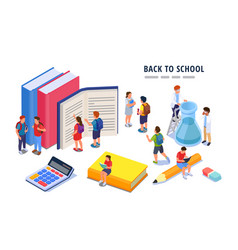 School Items Children Composition