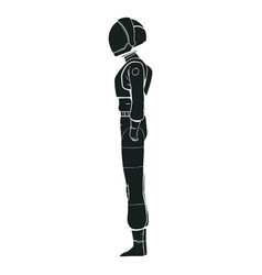 Astronaut Silhouette Side View