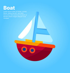 Boat Cartoon Model Concept