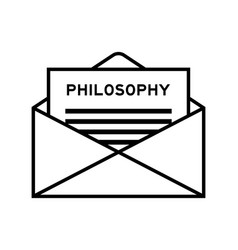 Envelope And Letter Sign With Word Philosophy