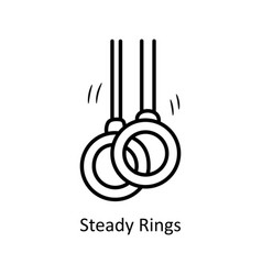 Steady Rings Outline Icon Design