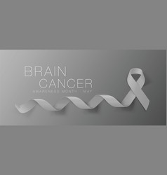 Brain Cancer Awareness Calligraphy Poster Design