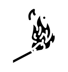 Ignite Hot Glyph Icon