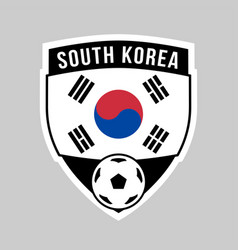 South Korea Shield Team Badge For Football