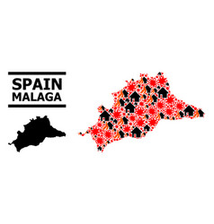 War Mosaic Map Of Malaga Province