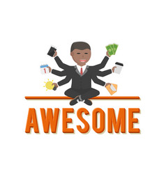 Business Awesome Design Character On White