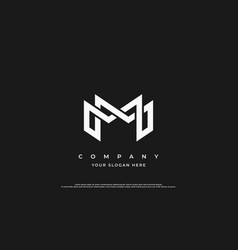 Simple Letter M Or Mm Logo Design