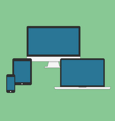 Electronic Device Flat Icons