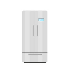 Refrigerator Double Leaf Fridge Kitchen White Flat