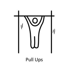 Pull Ups Outline Icon Design