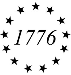 1776 With 13 Star Colonies Patriotic Usa American