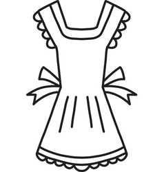 Hand Drawn Maid Apron