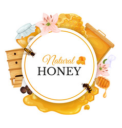 Honey Round Frame