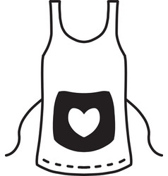 Hand Drawn Maid Apron