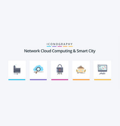 Network Cloud Computing And Smart City Flat 5