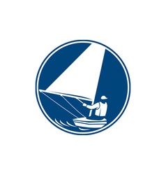 Sailing Yachting Circle Icon