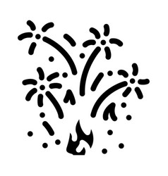 Sparkle Fire Glyph Icon