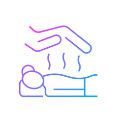 Reiki Massage Gradient Linear Icon