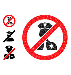 Triangle Filled No Entry Police Icon