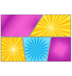 Pop Art Background Comic Starburst Prints