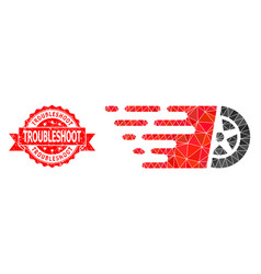 Rubber Troubleshoot Seal And Car Wheel Triangle