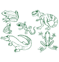 Reptiles Royalty Free Vector Image - VectorStock