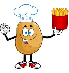 Potato Chef Cartoon Character