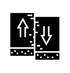 Transform Earthquake Glyph Icon