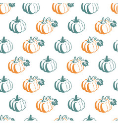 Autumn Pumpkin Vegetable Garden Graphic Seamless