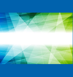 Blue And Green Tech Polygonal Background