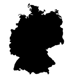 Germany Silhouette Map