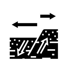 Extension Earthquake Disaster Glyph Icon